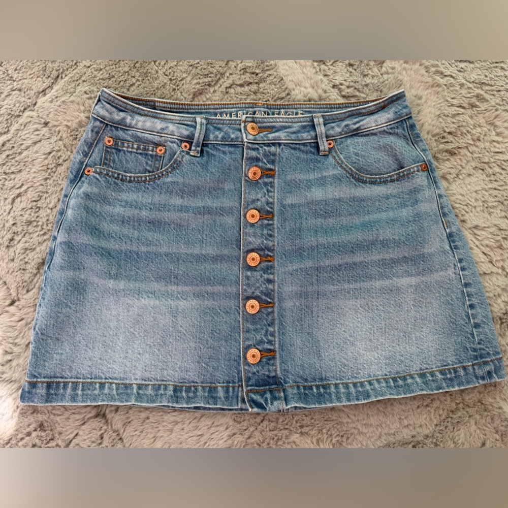American Eagle Outfitters Blue Denim Mini Skirt
